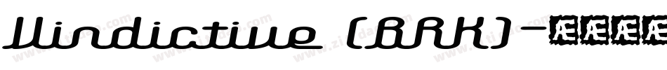Vindictive (BRK)字体转换